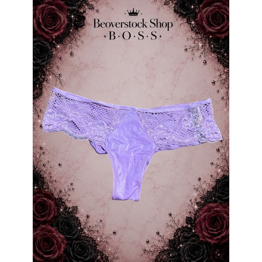 New Victoria’s Secret Lace Cheeky Panty – Lavender – Size Small